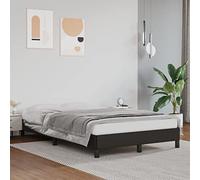 ShGaxin Struttura per letto, camera dei giovani, letto, base del letto, telaio del letto, rete letto, in similpelle nera, 120 x 200 cm