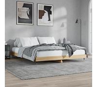 ShGaxin Struttura per letto in legno compensato rovere Sonoma 120 x 200 cm, base per letto, telaio per bambini, letto per la camera da letto, rete - 832152