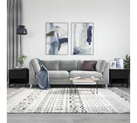ShGaxin Tavoli da caffè 2 pezzi legno di ingegneria nero 50 x 46 x 50 cm, tavolino basso soggiorno, tavolino da salotto, tavolino da caffè, tavolino da salotto, mobili da salotto moderni 830927