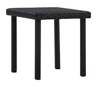 ShGaxin Tavolino da giardino in rattan sintetico marrone 40 x 40 x 40 cm, tavolo da terrazza, tavolino da giardino