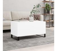 ShGaxin Tavolino da salotto in compensato bianco, 90 x 44,5 x 45 cm, tavolino da salotto, tavolino da salotto, mobile per soggiorno, 830980