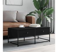 ShGaxin Tavolino da salotto in legno di ingegneria nero 100 x 51 x 40 cm, tavolino da salotto, tavolino da salotto, tavolino da caffè, tavolino da salotto, mobili da salotto moderni - 833970