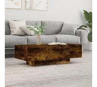 ShGaxin Tavolino da salotto in legno di ingegneria rovere affumicato 100 x 49,5 x 31 cm, tavolino da salotto, tavolino da caffè, tavolino da salotto, mobili da salotto moderni