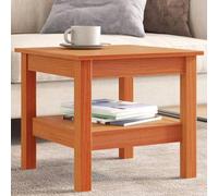 ShGaxin Tavolino da salotto in legno massello di pino marrone cera 45x45x40 cm, tavolino basso, tavolino da salotto, tavolino, tavolino da caffè, tavolino da salotto, mobili da salotto moderni