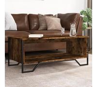 ShGaxin Tavolino in legno di ingegneria rovere affumicato 100 x 51 x 40 cm, Tavolo basso, Tavolino da salotto, Tavolino da salotto, Tavolino da caffè, Tavolino da salotto, Mobili da soggiorno moderni