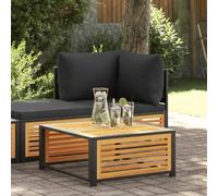 ShGaxin Tavolo da giardino in legno massello di acacia 68 x 68 x 30 cm, Tavolo da giardino esterno, Tavolo da terrazza, Tavolo da esterno, Tavolo da balcone, Tavoli da terrazza e giardino, Tavolino da