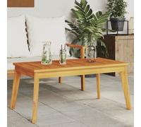 ShGaxin Tavolo da pranzo da giardino 100 x 55 x 45 cm in legno massello di acacia,tavolino da caffè, tavolo da salotto, salotto moderno