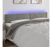 ShGaxin Testiera Conde in velluto grigio chiaro, 180 x 5 x 78/88 cm, testiere letto, testiere moderne, testiere letto, mobili camera, letto testiera, mobile testiera - 3121532