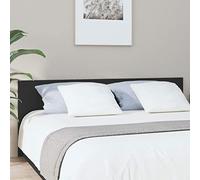 ShGaxin Testiera per letto in legno compensato, nero, 200 x 1,5 x 80 cm, testiere letto, testiera moderna, testiera letto, mobili da camera, letto testata, mobile testiera