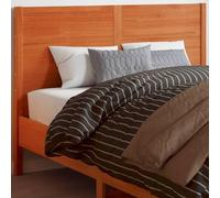 ShGaxin Testiera per letto in legno di pino massiccio marrone cerato, 180 cm, testiera per letto moderna, arredo per la camera, testiera del letto, 844327