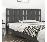 ShGaxin Testiera per letto, testiera del letto, testiera, testiera e stivaletti, comodino, legno massello di pino grigio, 165,5 x 4 x 100 cm