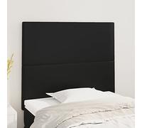 ShGaxin Testiere per letto, testiere, moderne, mobili per camera, testiere, testiere, letto, armadio, testiera, letto testiera, in pelle sintetica nera, 100 x 5 x 78/88 cm