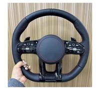 SHGJGH Coprivolante Coprivolante Auto Cucito Mano Personalizzato per Mercedes per Benz per AMG per CLA CLS GLB GLE W177 W167 R190 W205 W222 Copertura Protettiva Volante(Style C)