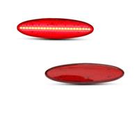 SHGJGH Indicatore Laterale 2 Pezzi Per Chevy Per Corvette Per C5 1997-2004 Coupe Z06 LED Luce Posizione Laterale Luci Posteriori Segnalazione Rosse Indicatori di Direzione(Red Lens Red)