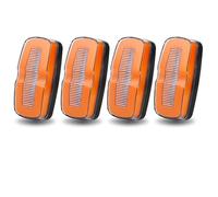 SHGJGH Indicatore Laterale Indicatori Posizione Laterali A LED Rimorchio Camion Direzione Freno Lampada Coda Avvertimento Posteriore 12V 24V Per Trattore Indicatori di Direzione(4pcs Yellow light)