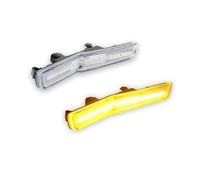 SHGJGH Indicatore Laterale Per Dodge Per Challenger Per Hellcat SOLO Per Widebody Luci Posizione Laterali Anteriori Posteriori Indicatori Direzione Indicatori di Direzione(2pc Front amber)