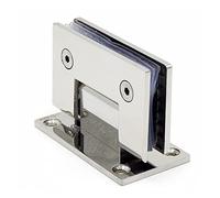 SHGUOMSC 1 pz Cerniera for Porta in Vetro Senza Telaio in Acciaio Inossidabile, 90 Gradi, Morsetto for Bagno, Luce for Specchio, Cerniere for Clip in Vetro Pieghevoli for Bagno