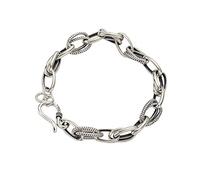 SHGUOMSC Bracciale Femme GiftS925 fête des mères, Braccialetto Boucle chaîne épaisse, Fai Vecchi e Vecchi