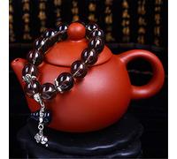 SHGUOMSC Bracciale Feng Shui tè Naturale Cristallo Opale Zucca Bracciale Buona Fortuna Fiore di pesco Amore Ricco Bracciale amuleto for Donna Cinabro