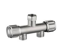 SHGUOMSC Deviatore con valvola ad Angolo a Doppio Controllo Triangolare One-in-Two-out