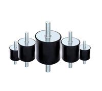 SHGUOMSC Perni in Gomma Ammortizzatore Supporto in M4 M5 M6 Isolatore di Vibrazioni Silentblock cilindrico(M6 20x25mm)