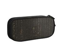 shgwehh Astuccio elegante con stampa di geroglifici egiziani antichi - Organizza la tua cancelleria con eleganza, Nero , Taglia unica, Organizer per borse
