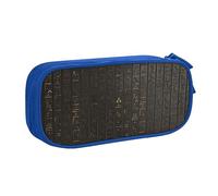 shgwehh Astuccio elegante con stampa di geroglifici egiziani antichi - Organizza la tua cancelleria con eleganza, Blu, Taglia unica, Organizer per borse