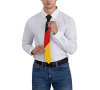 shgwehh Cravatta da uomo con bandiera della Germania, 3 strisce, cravatte da uomo, per feste, affari, cravatte morbide, Come nella foto, Taglia unica