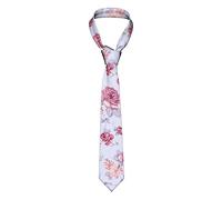 shgwehh Cravatte da uomo, con stampa floreale con rose rosse, cravatte, cravatte, cravatte, cravatte, cravatte, cravatte, cravatte, Come nella foto, Taglia unica