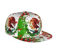 shgwehh Divertente berretto da baseball del Messico Cappelli Snapback Bandiera Messicana Cap Escavatore Cappello Trucker Cappello per Viaggi Picnic, Messico-2, Etichettalia unica