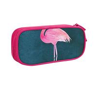 shgwehh Grande astuccio per ragazzi e ragazze, astuccio con fenicottero e cappello da strega, con grandi scomparti, per scuola, ufficio e viaggi, blu, rosa, Taglia unica, Organizer per borse