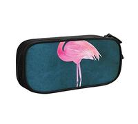 shgwehh Grande astuccio per ragazzi e ragazze, astuccio con fenicottero e cappello da strega, con grandi scomparti, per scuola, ufficio e viaggi, blu, Nero , Taglia unica, Organizer per borse