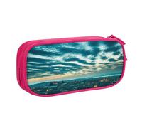 shgwehh The Dusk View of City - Astuccio elegante con stampa, per organizzare la cancelleria con eleganza, rosa, Taglia unica, Organizer per borse