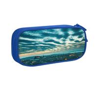 shgwehh The Dusk View of City - Astuccio elegante con stampa, per organizzare la cancelleria con eleganza, Blu, Taglia unica, Organizer per borse