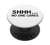Shhh - A nessuno importa (divertente) PopSockets PopGrip Adesivo