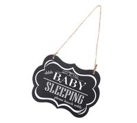 "Shhh Baby Sleeping Please Bustly" decorativo in legno sospeso