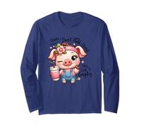 Shhh Dont Talk Finché la mia Tazza è Vuota, caffè Divertente Maglia a Manica