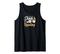 Shhh I'm Reading Book Lover Quiet Reader Gift Canotta