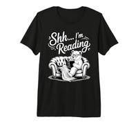 Shhh I'm Reading Maglietta Premium