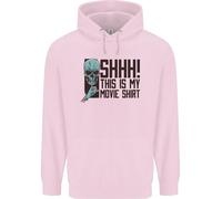 Shhh Questo È Il Mio Film Felpa T-Shirt Teschio Horror Uomo