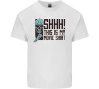 Shhh Questo È Il Mio T-Shirt Di Film Teschio Horror Per Bambini