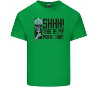 Shhh Questo È Il Mio T-Shirt Di Film Teschio Horror Per Bambini