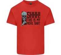 Shhh Questo È Il Mio T-Shirt Di Film Teschio Horror Per Bambini