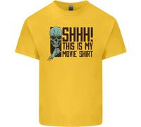 Shhh Questo È Il Mio T-Shirt Di Film Teschio Horror Per Bambini