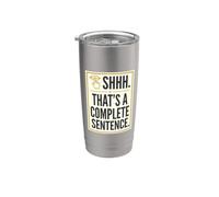 Shhh. Questo è un completo frase giochi di parole parole frase umorismo Bicchiere termico in acciaio inox doppia parete
