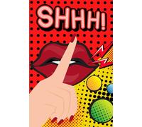 Shhh! Retro Comic Style Notebook - 150 Lined Pages, 5x8” Vintage Pop Art Journal by The Jot Club: For thoughts too good to type