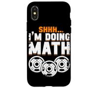Shhh... Sto facendo allenamento matematico Allenamento Pesi Muscolo Custodia per iPhone X/XS