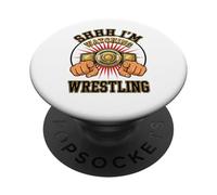 Shhh, sto guardando il wrestling PopSockets PopGrip Adesivo