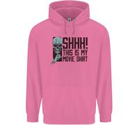 Shhh This Is il Mio Film T-Shirt Teschio Horror Uomo Felpa