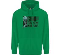 Shhh This Is il Mio Film T-Shirt Teschio Horror Uomo Felpa